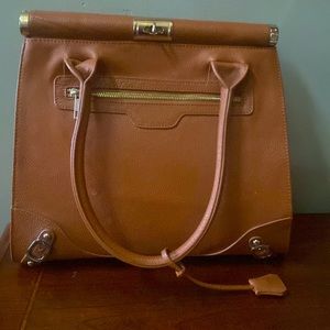 Eva Varro international tan work bag